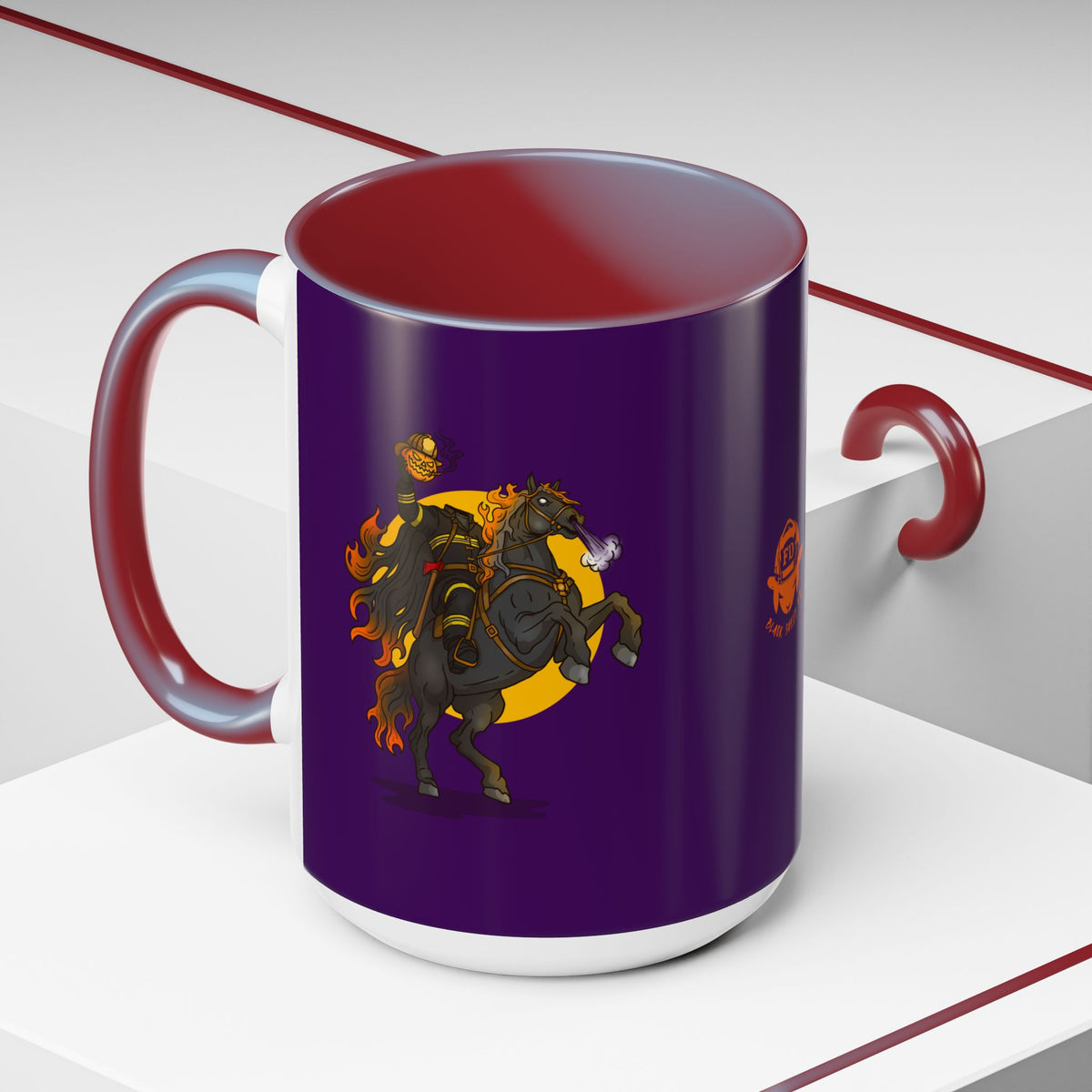 Headless Firefighter Horseman 15 oz Coffee Lover's Mug