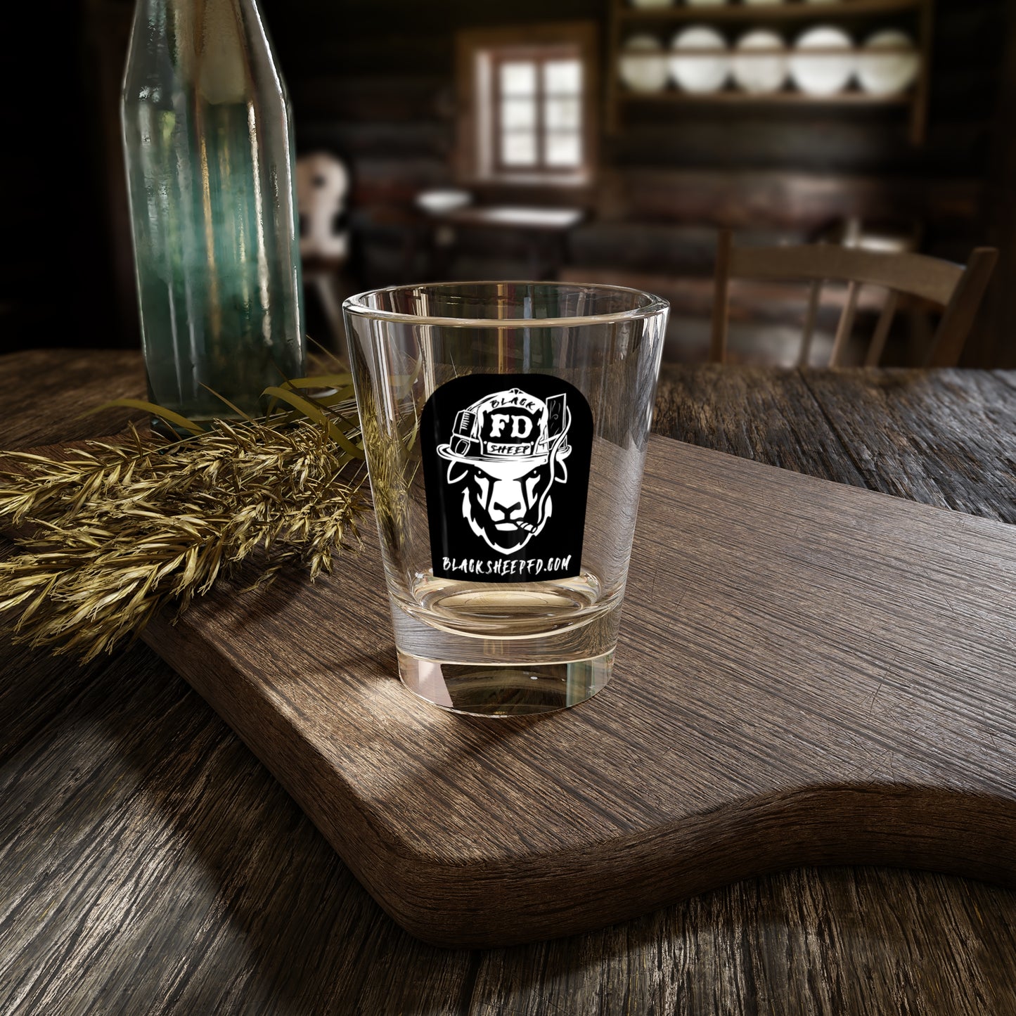Firefighter Black Sheep Shot Glass – 1.5 oz Collectible
