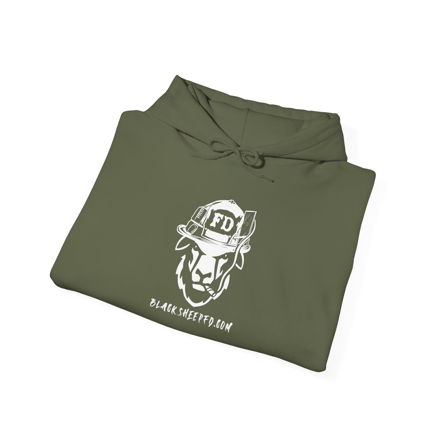 Firefighter Skull "Still Playing with Fire" Hoodie, Unisex Heavy Blend Sweatshirt