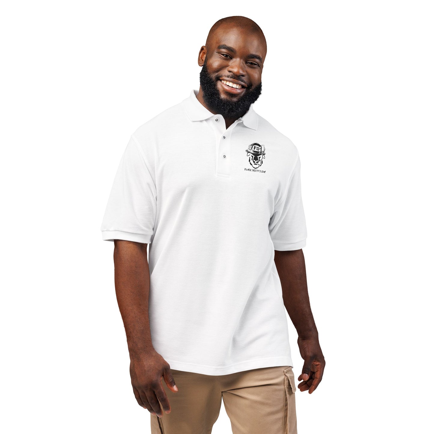 Embroidered Black Sheep Polo Shirt