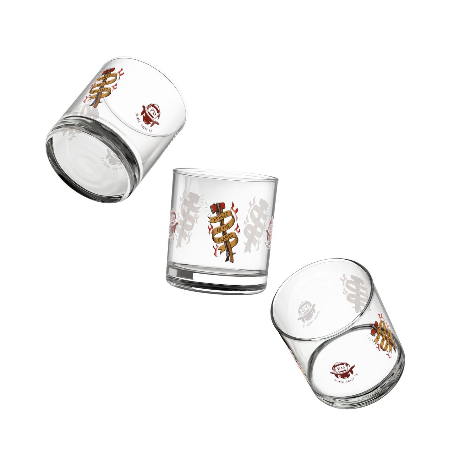 "Forged in the Flames" 10oz Rocks Glass