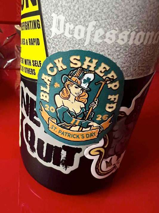 St. Patrick's Day Shamrock Girl Sticker