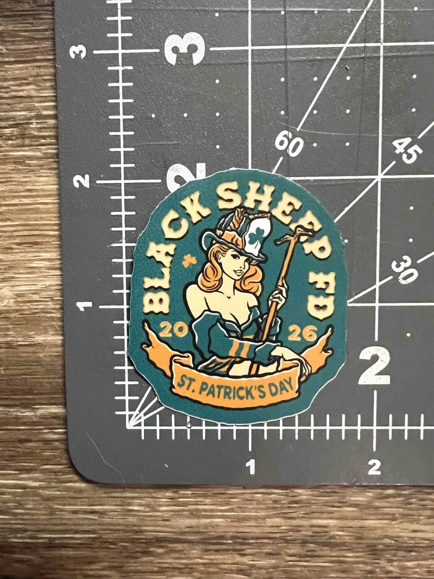 St. Patrick's Day Shamrock Girl Sticker