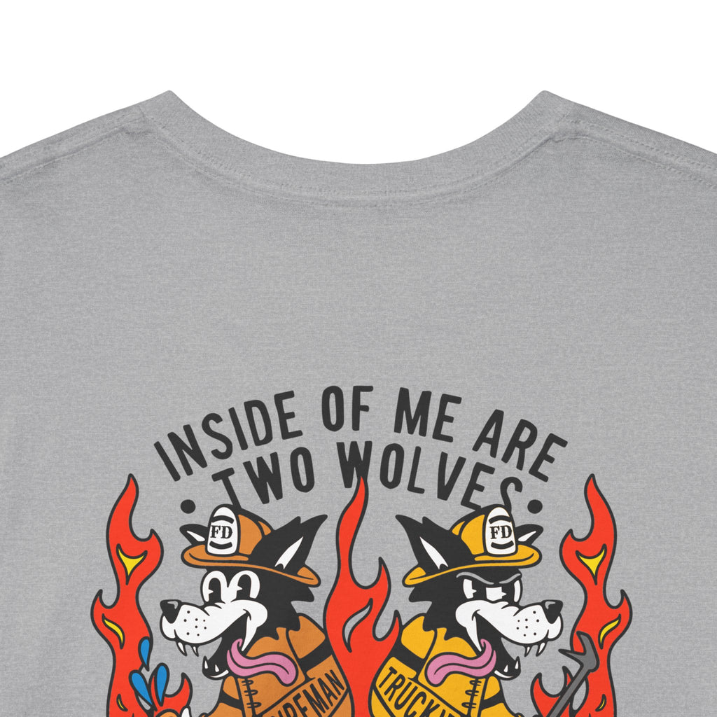 "Inside of Me Are Two Wolves" Heavy Cotton Style Tee