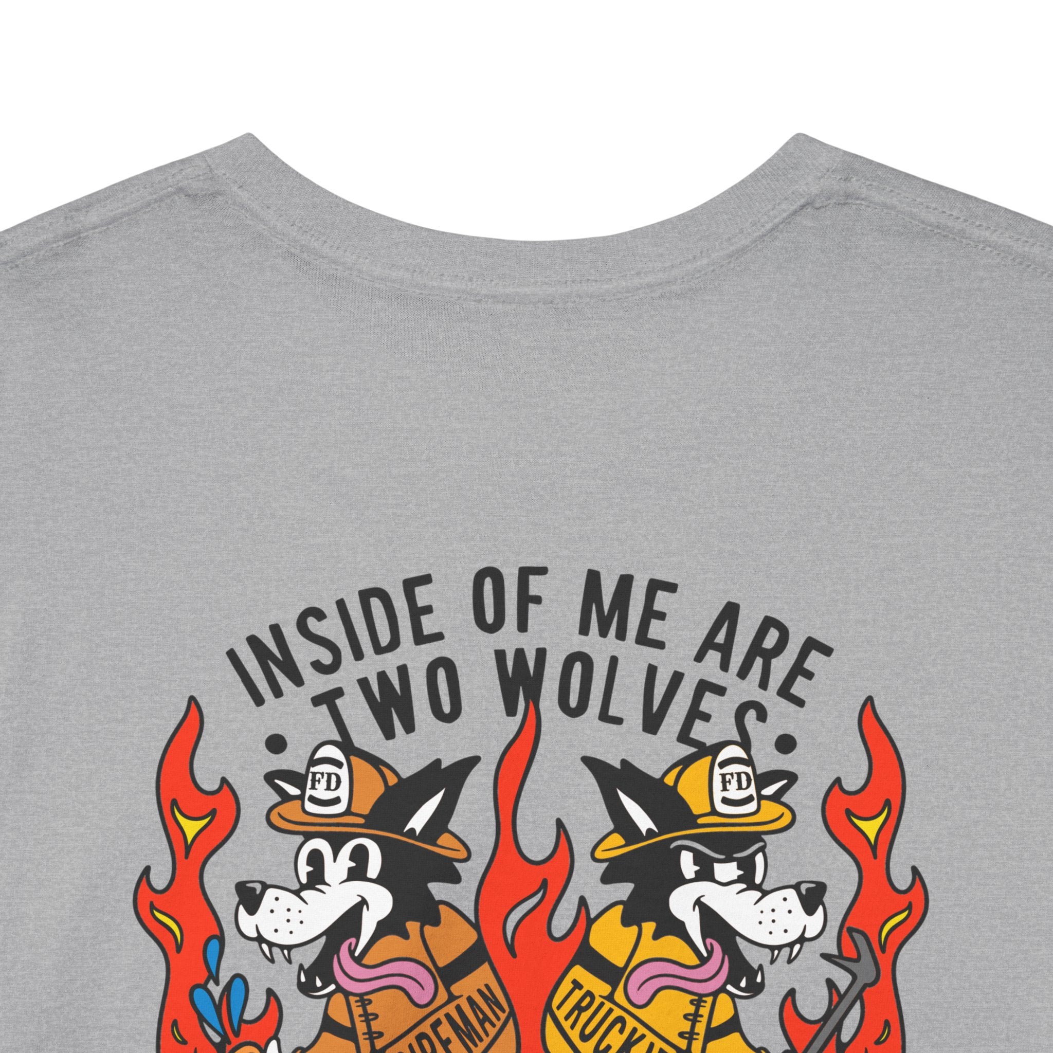 "Inside of Me Are Two Wolves" Heavy Cotton Style Tee