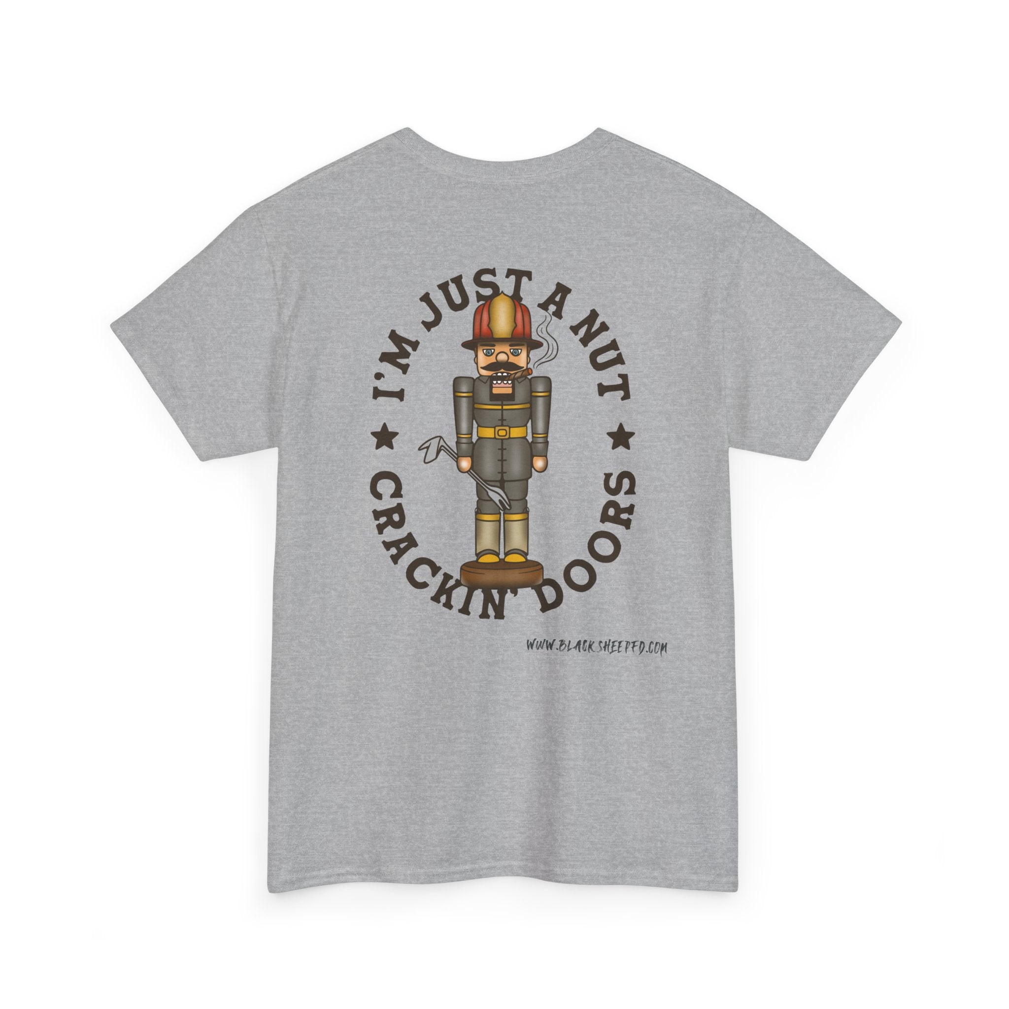 Nutcracker Tee – “I’m Just a Nut Crackin’ Doors” Holiday Graphic Shirt
