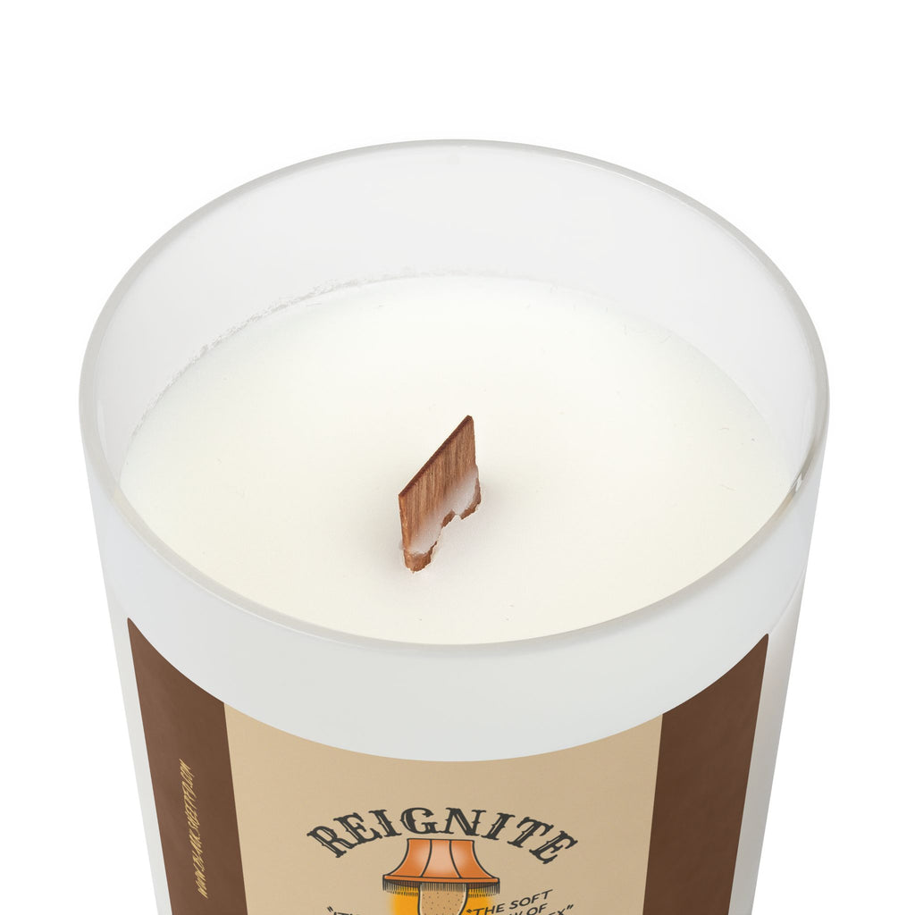Reignite Tradition Frosted Glass Candle – 11oz Vintage Lamp Scented Candle