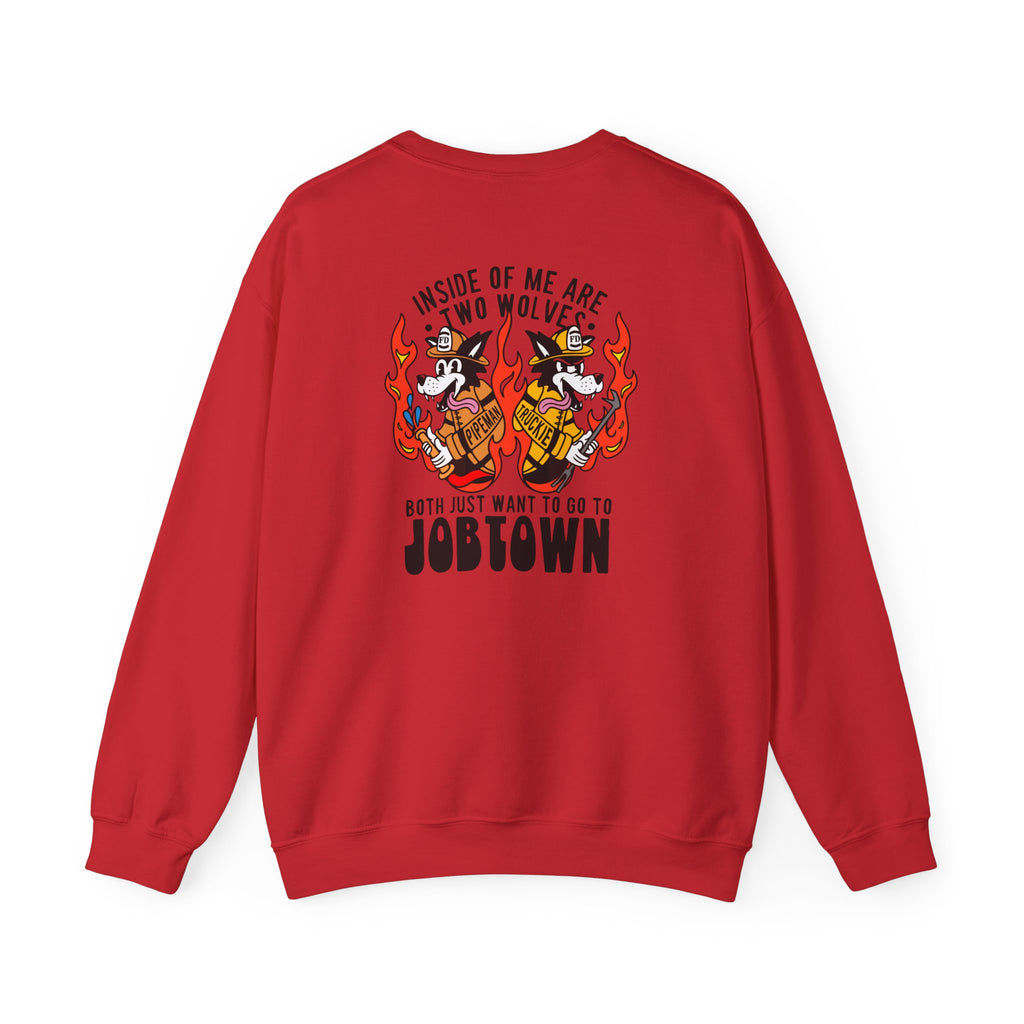 "Inside of Me Are Two Wolves" Heavy Blend™ Crewneck Sweatshirt