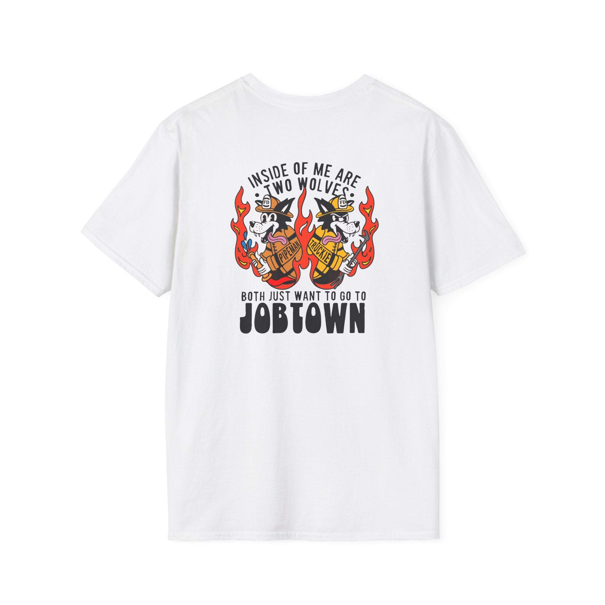 FOMARE GIVE ME テキストデザイン Tシャツ Inside of Me Are Two Wolves,