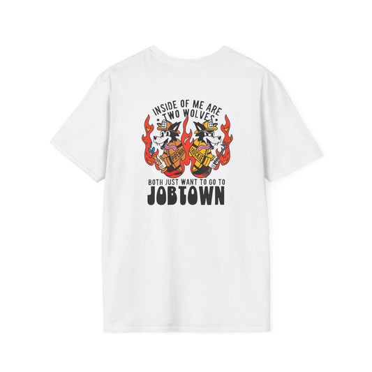 "Inside of Me Are Two Wolves," Firefighter Soft Style Tee Shirt