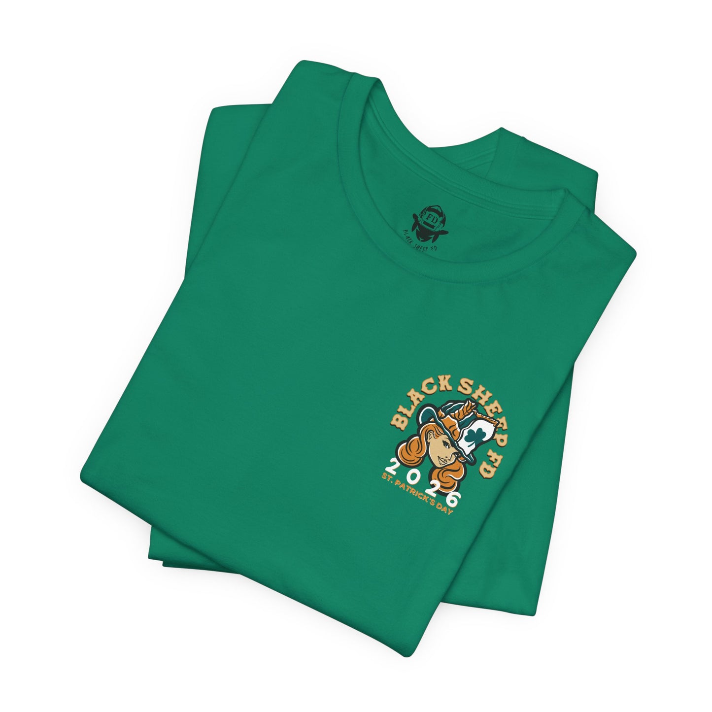 St. Patrick's Day Black Sheep Tee – Retro Lucky Pinup Graphic Shirt