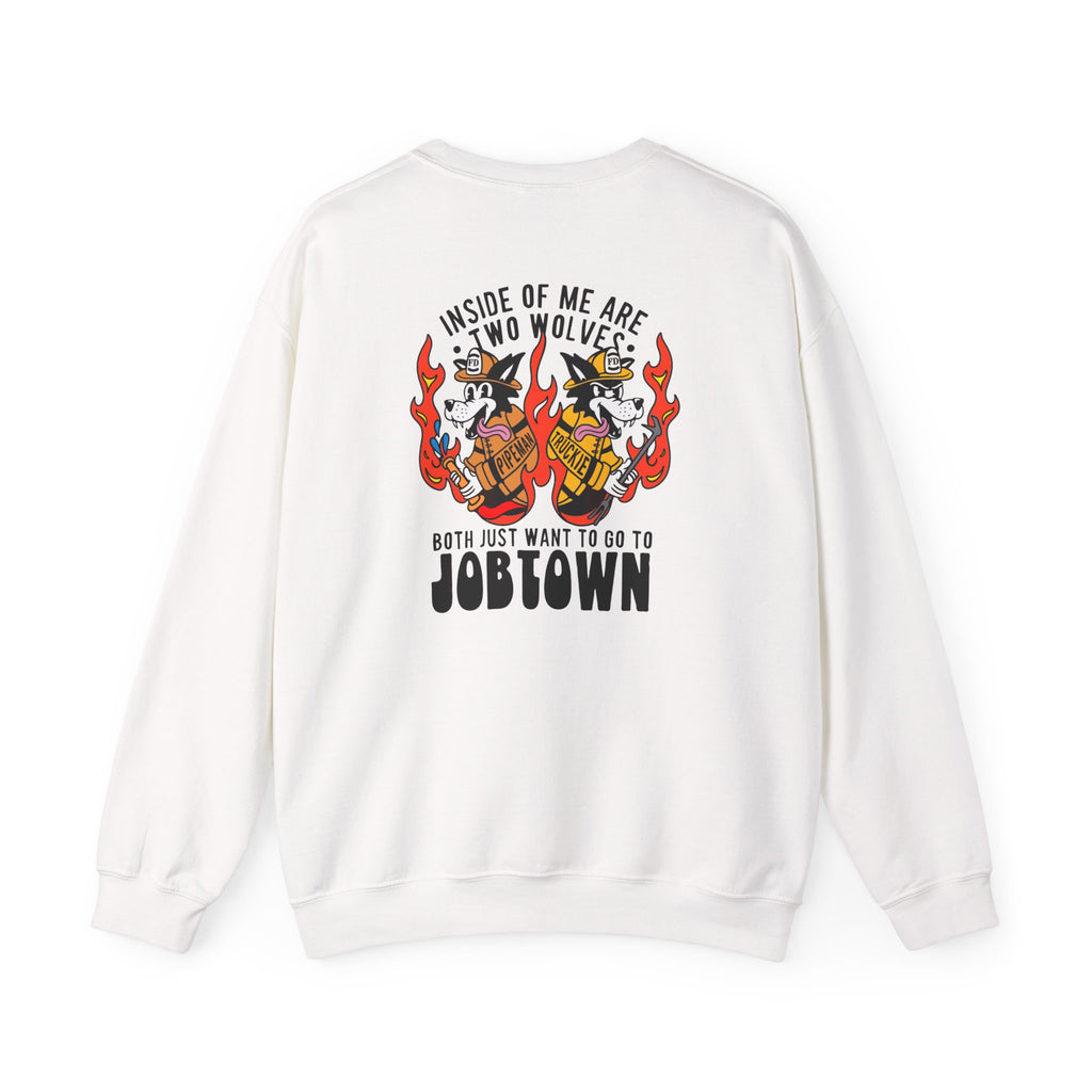 "Inside of Me Are Two Wolves" Heavy Blend™ Crewneck Sweatshirt