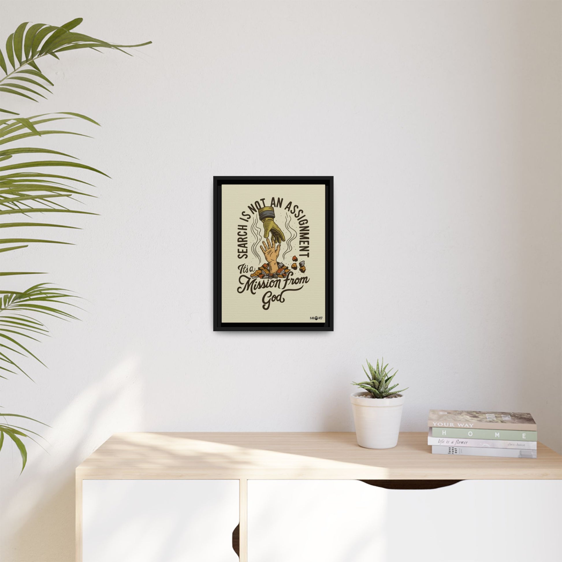 Black Sheep "More Than An Assignment" Framed Canvas Art by M.Premo