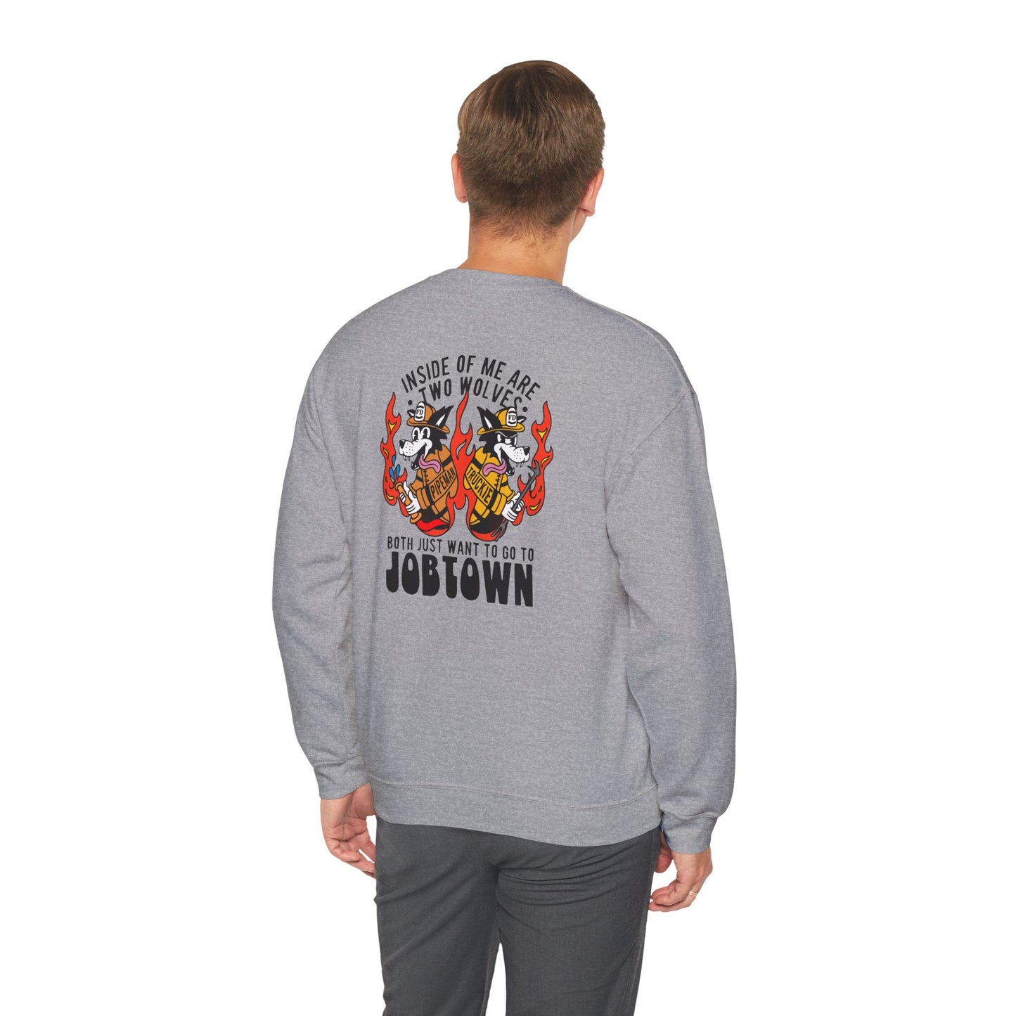 "Inside of Me Are Two Wolves" Heavy Blend™ Crewneck Sweatshirt