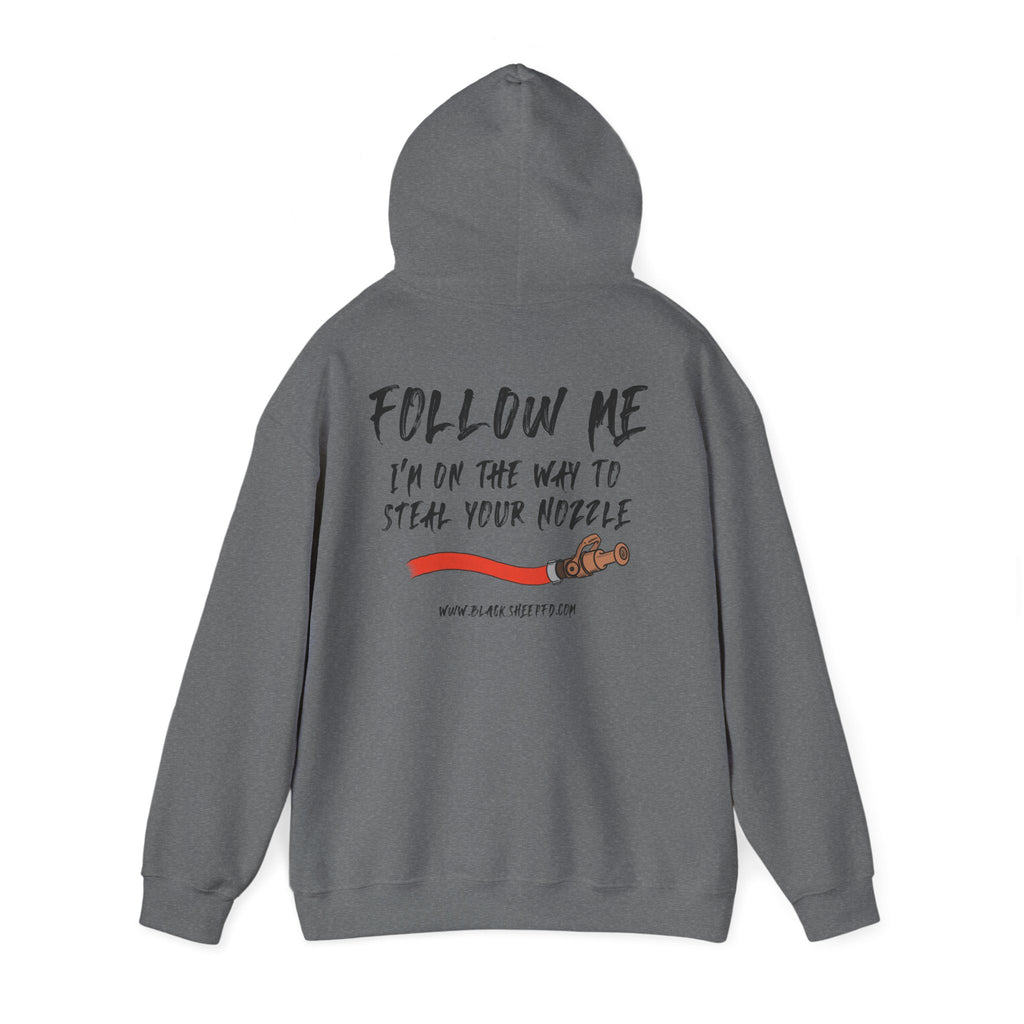 Follow Me Nozzle Steal - Black Sheep FD Hoodie