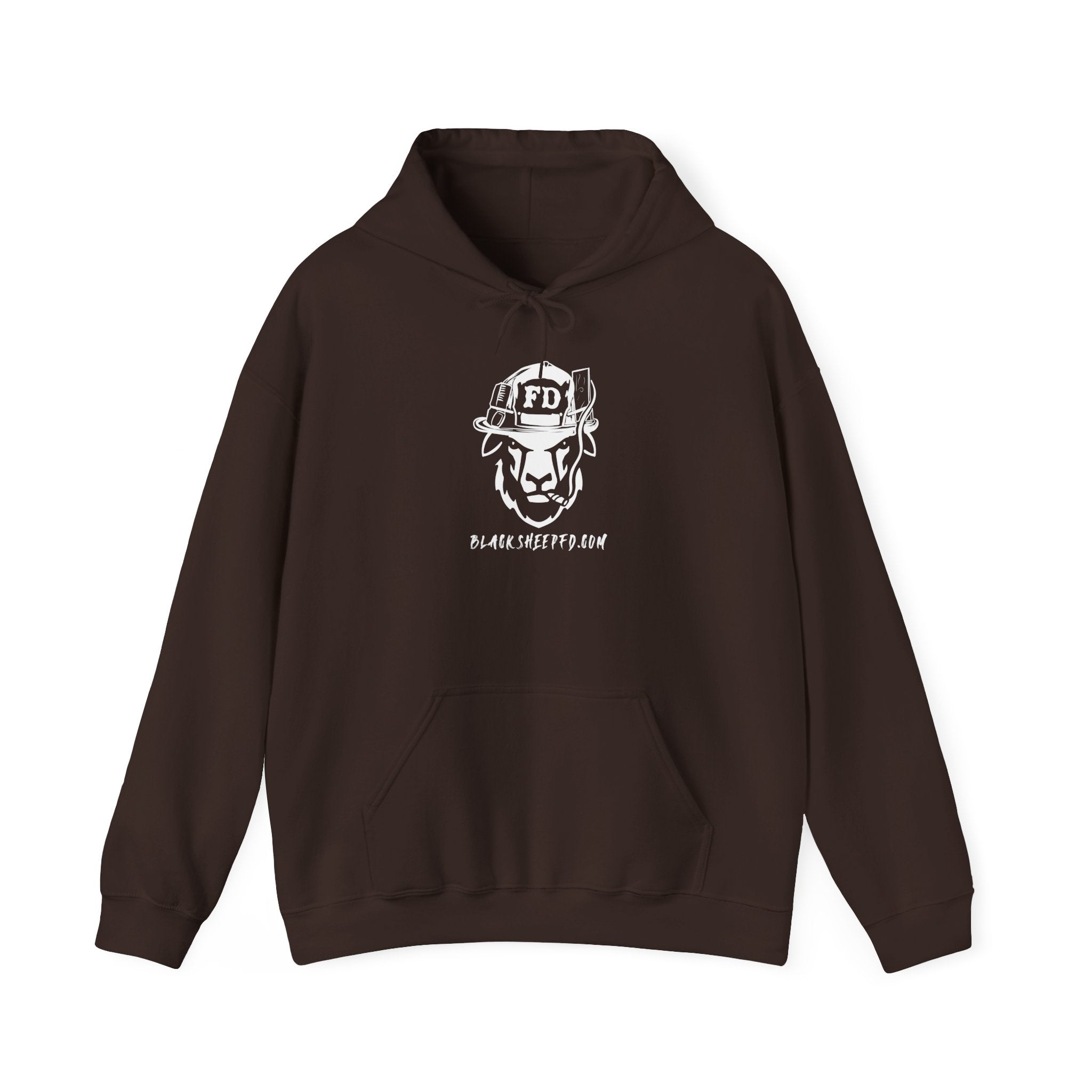 Firefighter Skull "Still Playing with Fire" Hoodie, Unisex Heavy Blend Sweatshirt