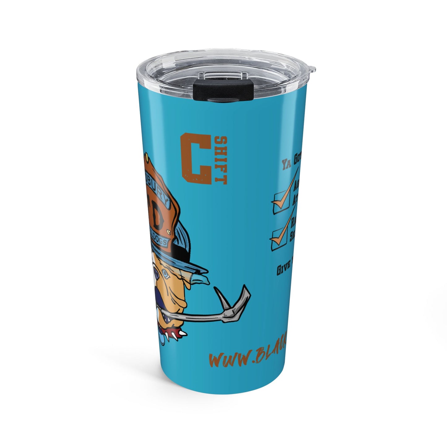 Firefighter Sudbury Bulldogs 20oz Tumbler — Firefighter Travel Cup