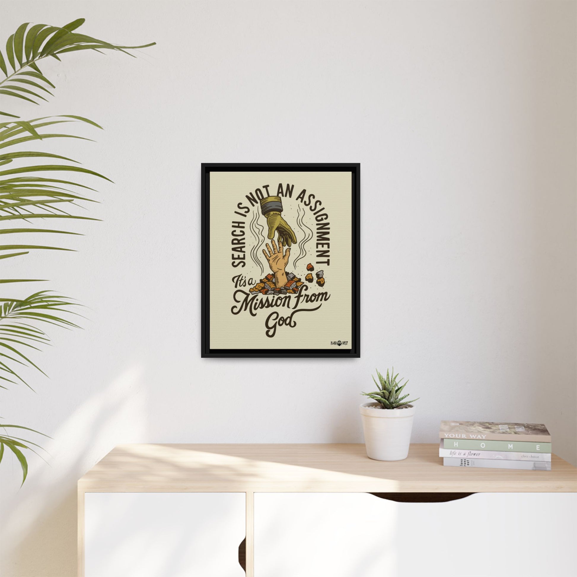 Black Sheep "More Than An Assignment" Framed Canvas Art by M.Premo