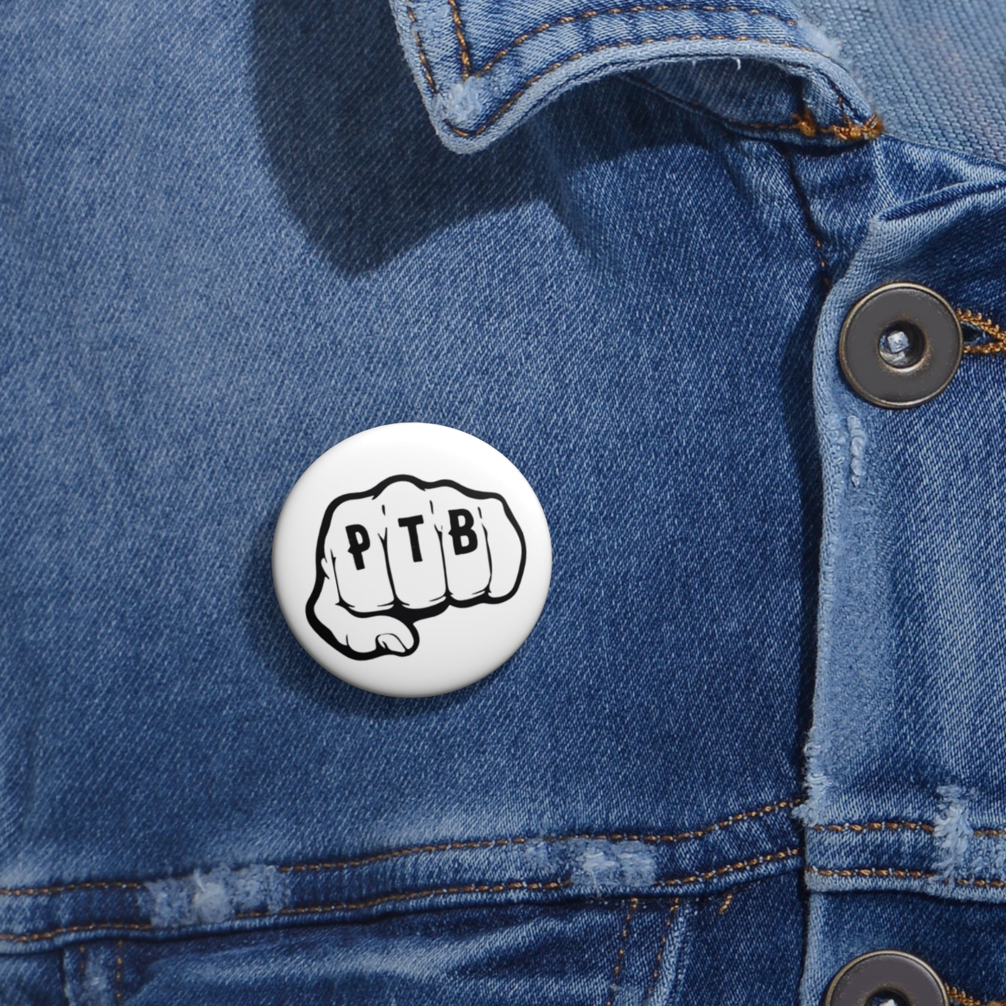 Pin Buttons - Protect the Brotherhood Button for Helmet Band Display