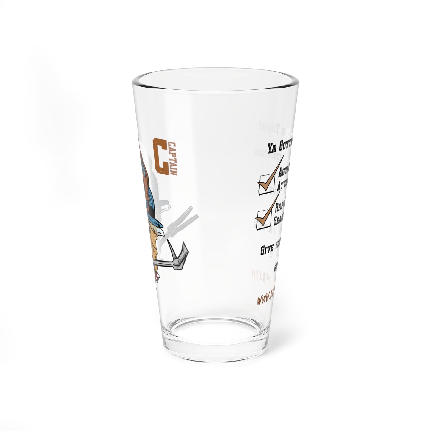 Firefighter Sudbury Bulldogs 16oz Glass – CAPTAIN Pint Glass
