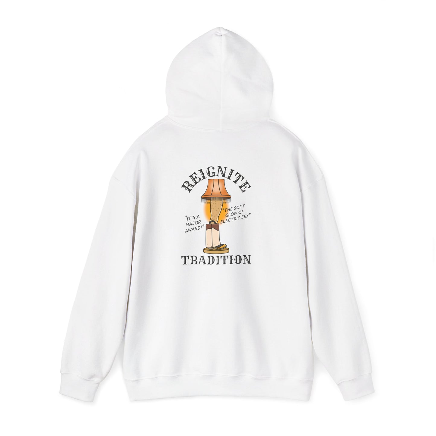 Retro Lamp Tradition Hoodie — "Reignite Tradition" Hoodie