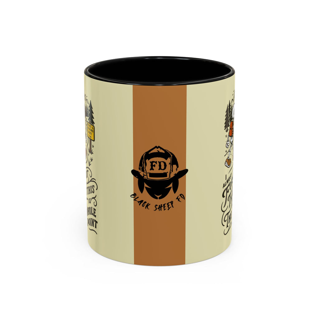 Black Sheep "Peace & Quiet" Premo Artwork Coffee Mug (Brown/Black Accents)