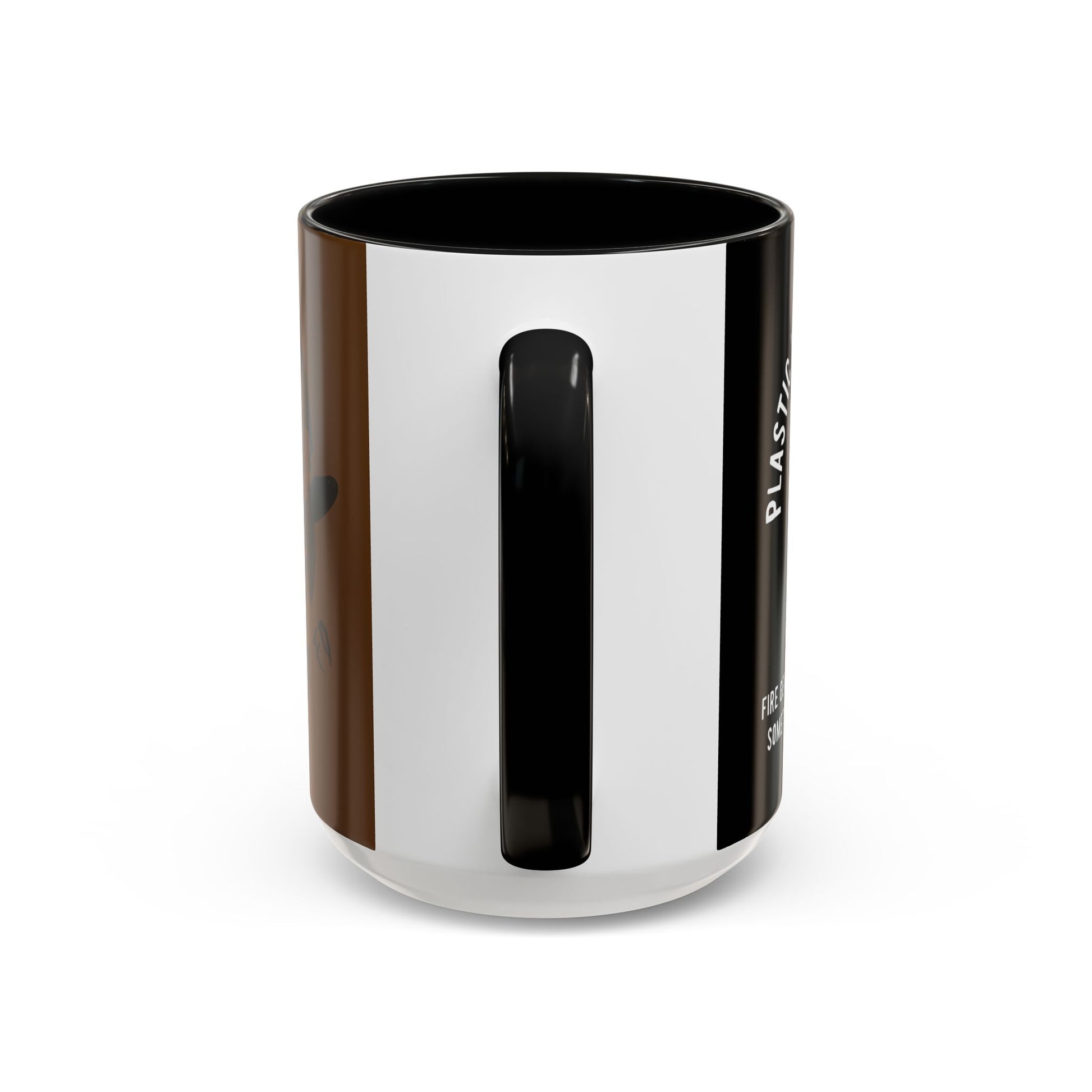 Black Sheep "Plastic Is For Tupperware" Premo Artwork Coffee Mug (Brown/Black Accents)