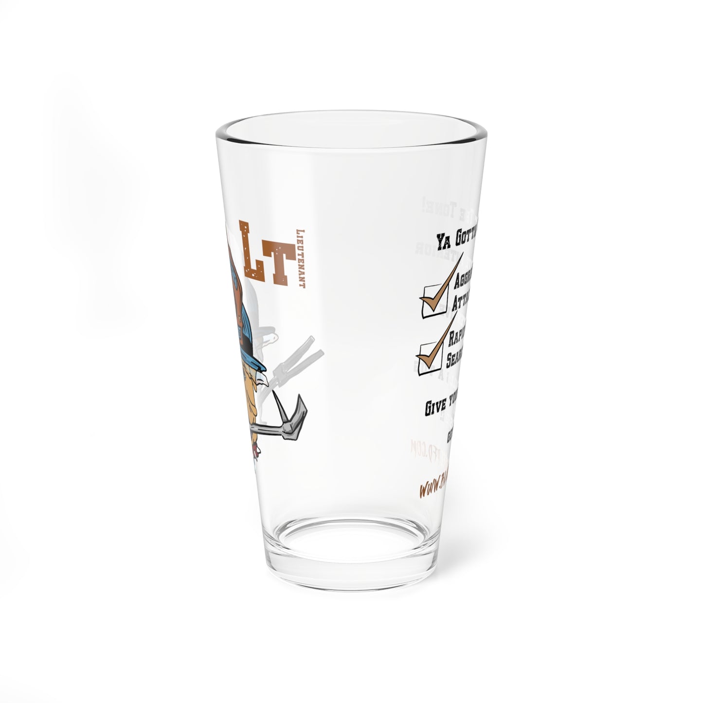 Firefighter Sudbury Bulldogs 16oz Glass – Lieutenant Pint Glass