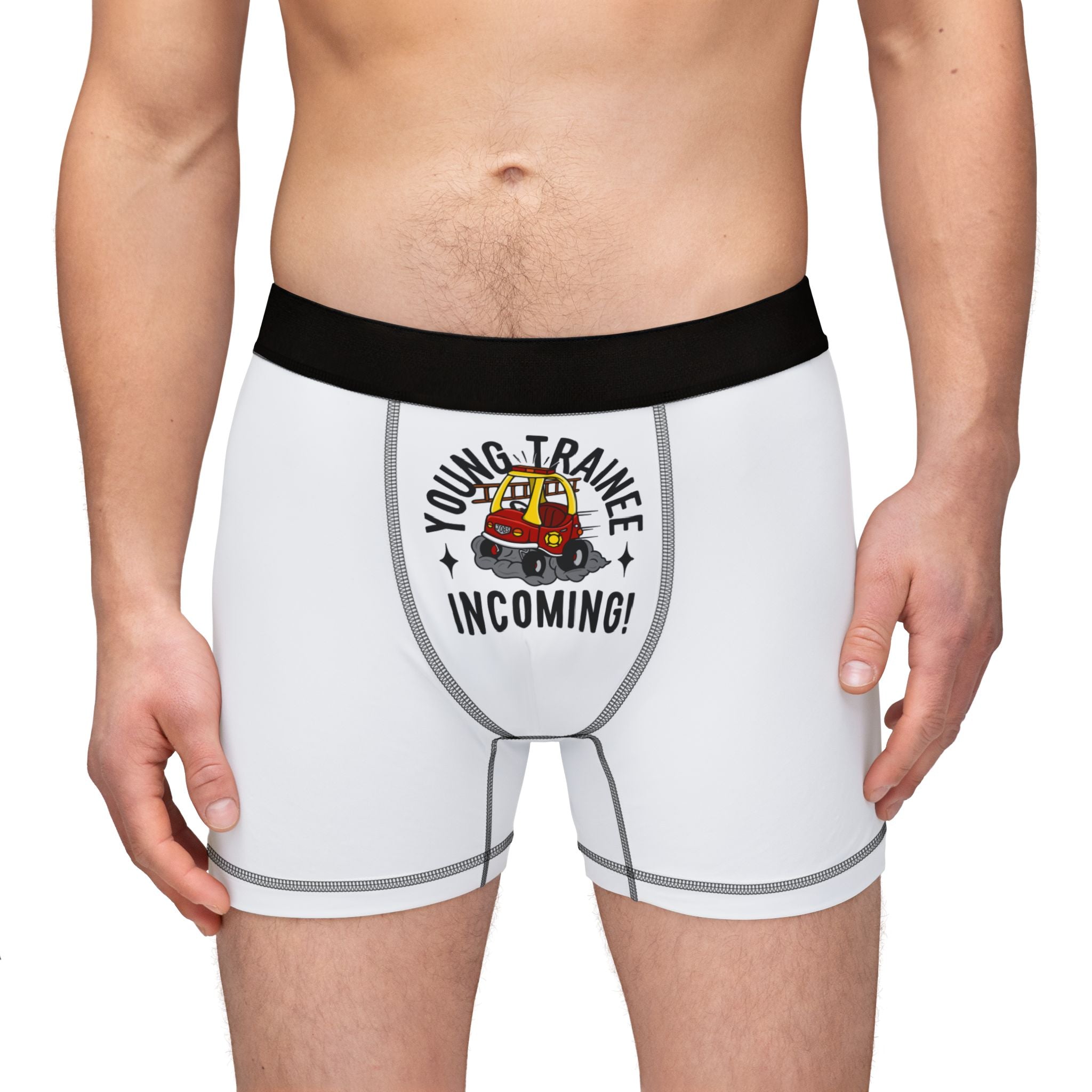 Young Trainee Incoming! Men's Boxers, Fun Underwear, Gifts for Him, Comfortable Boxers, Unique Menswear, Playful Loungewear