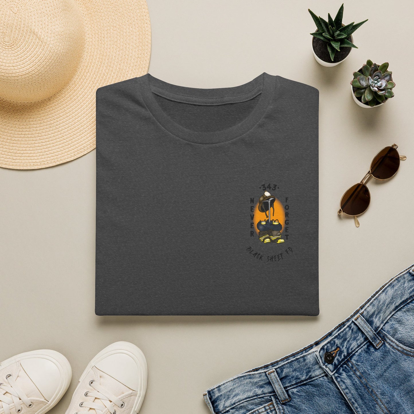 343 Never Forget Memorial Graphic Tee