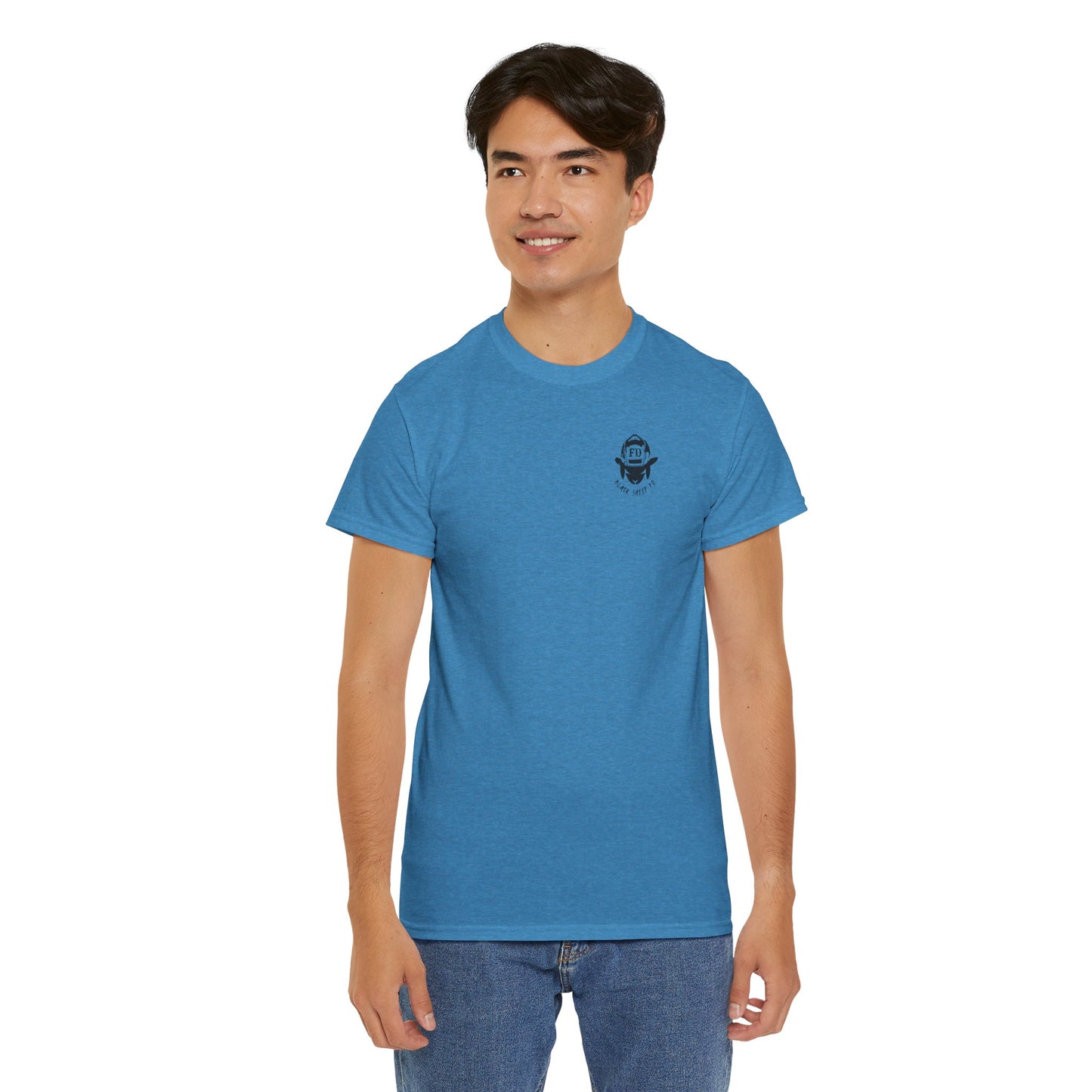 “Daddy Works the Pole” Funny Firefighter Pole Tee