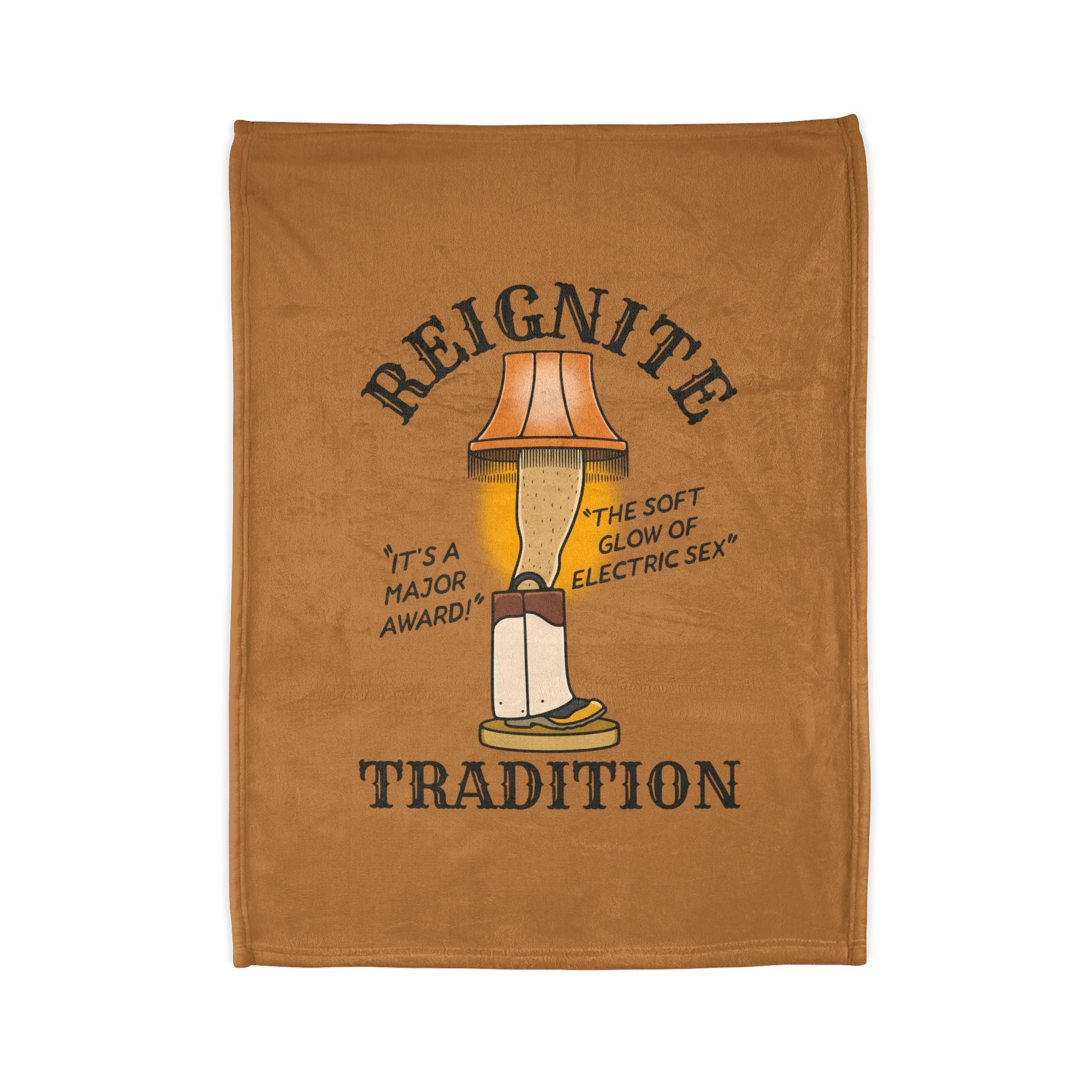 'Reignite Tradition' Christmas Story Leg Lamp Design