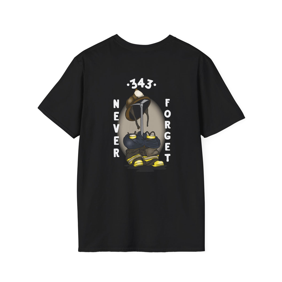 343 Never Forget Memorial Graphic Tee