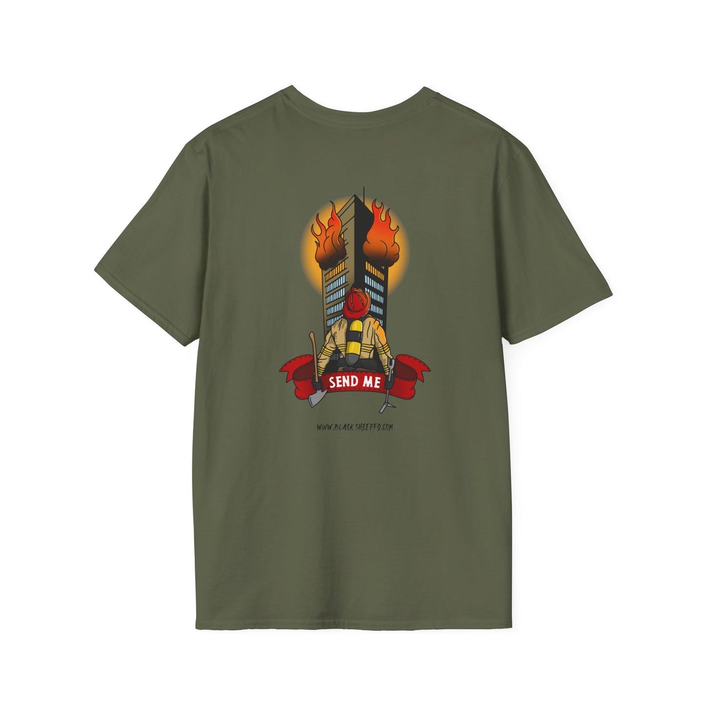Isaiah 6:8 "Send Me" Firefighter T-Shirt