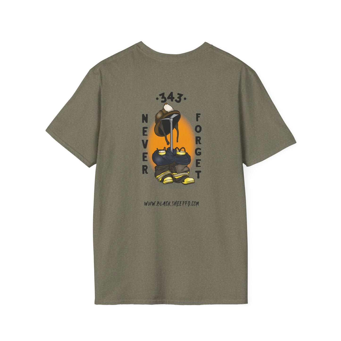 343 Never Forget Memorial Graphic Tee