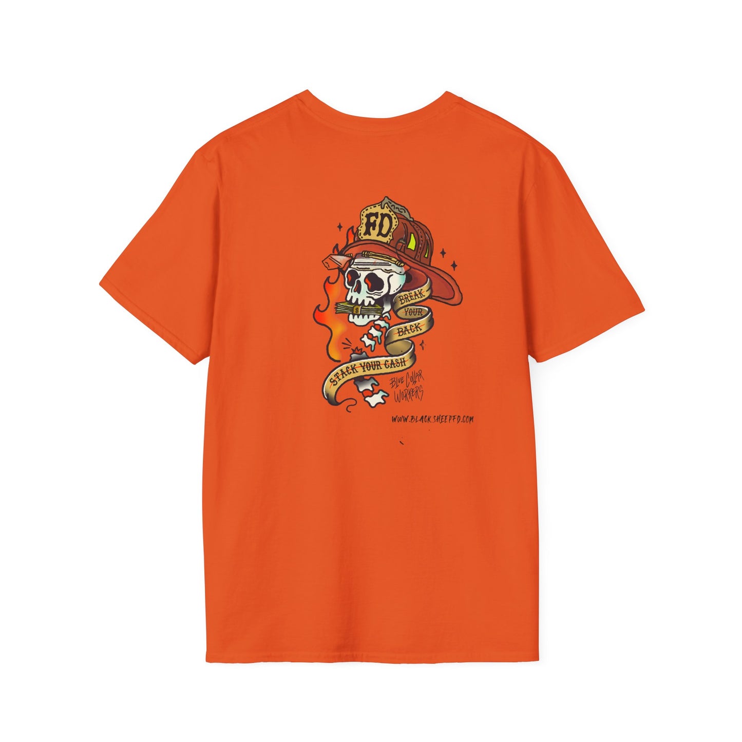 Blue Collar "Break'n Backs / Stack'n Cash" Firefighter Tee