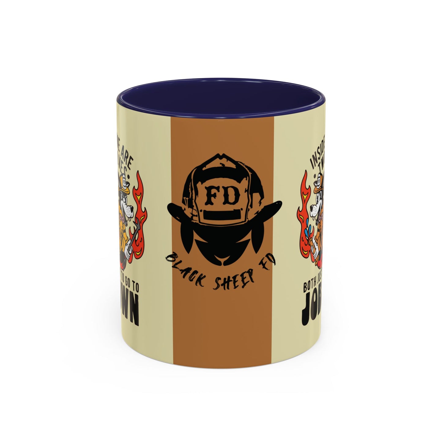 "My Two Wolves Just Want To Go To Job Town" Coffee Mug