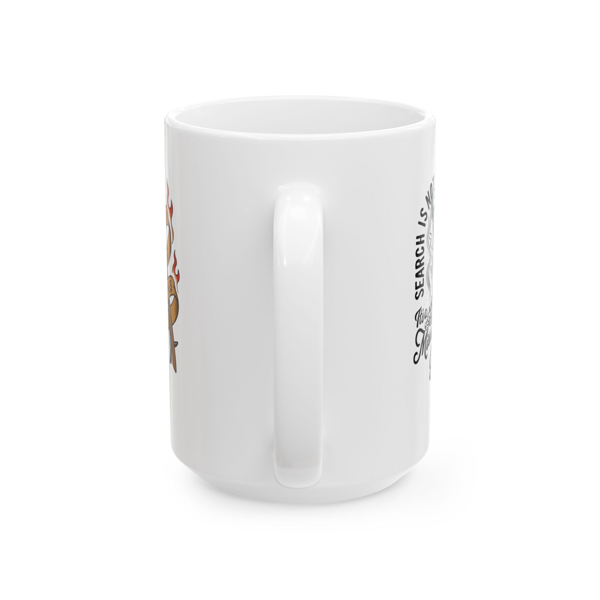 Professionally Aggressive Firefighter Mug — 15oz Ceramic Coffee Cup