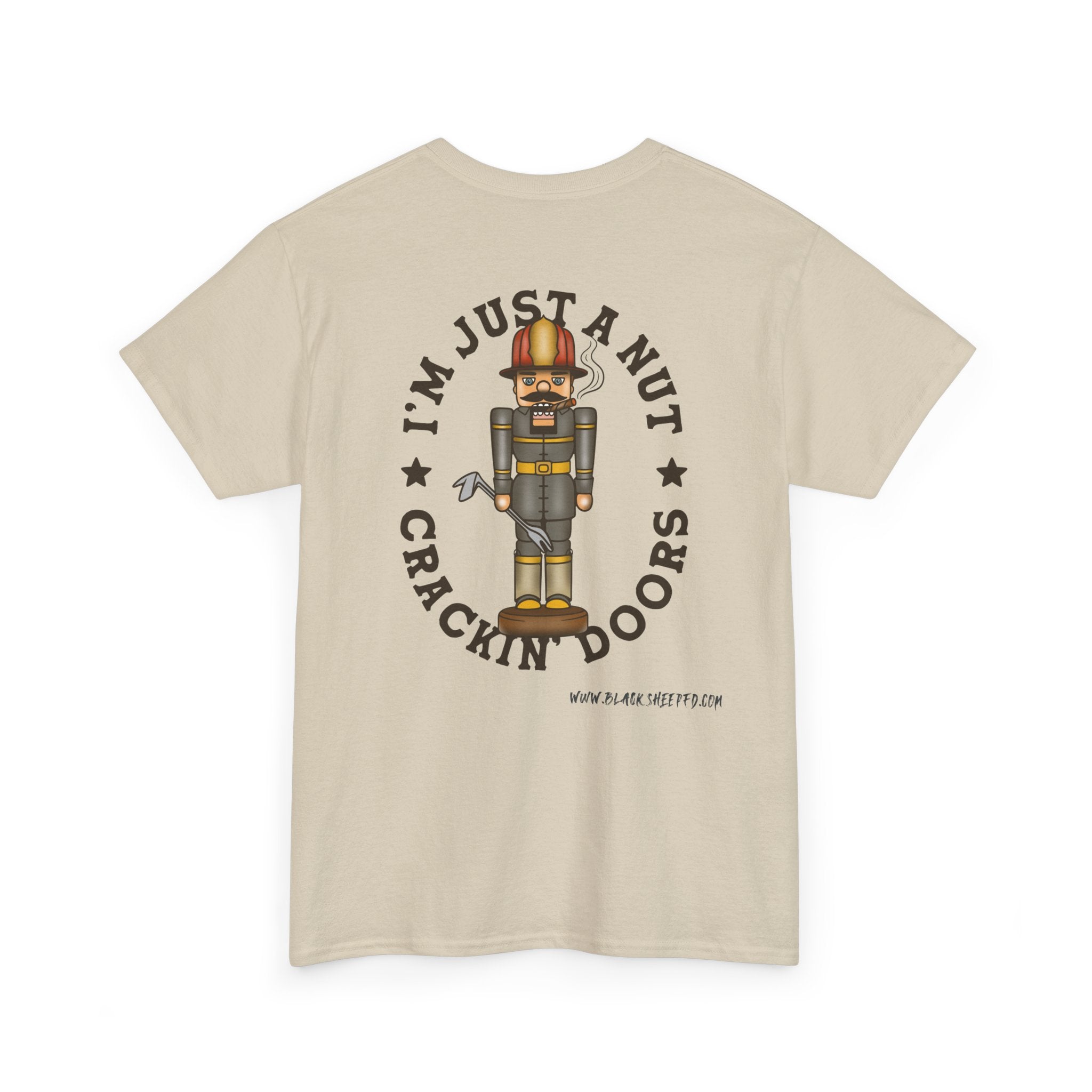 Nutcracker Tee – “I’m Just a Nut Crackin’ Doors” Holiday Graphic Shirt