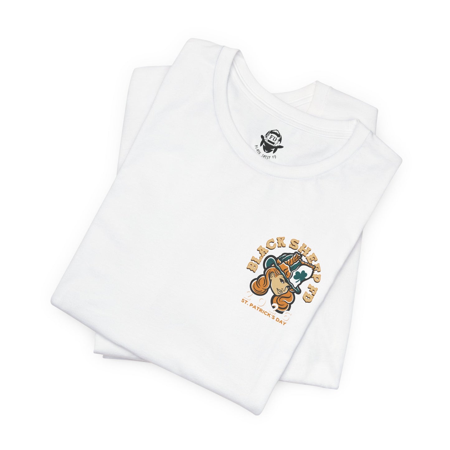 St. Patrick's Day Black Sheep Tee – Retro Lucky Pinup Graphic Shirt