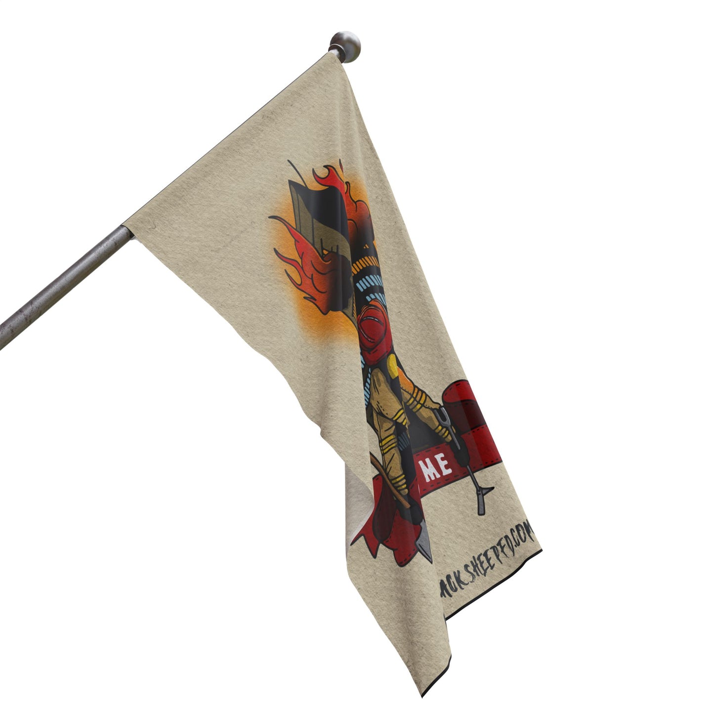 Firefighter Flag — "Send Me" Fire Rescue Banner
