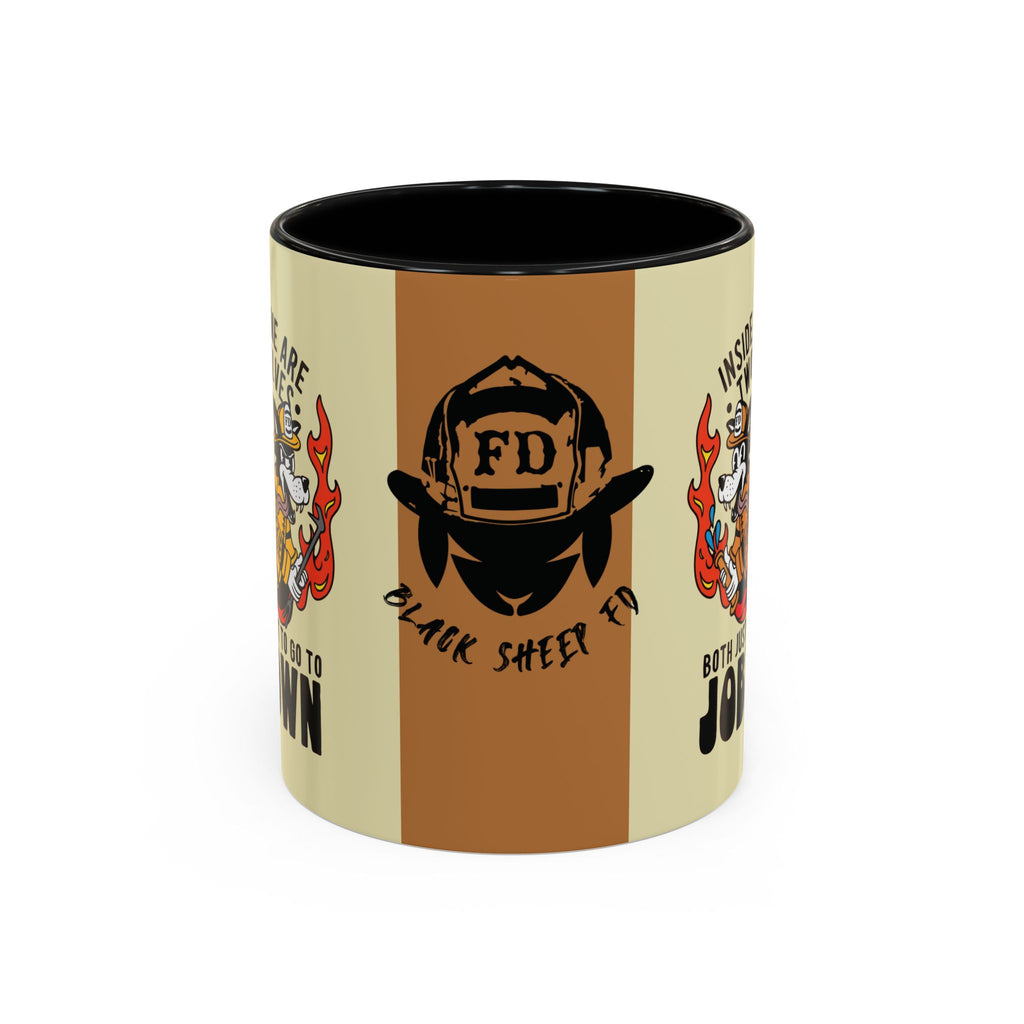 "My Two Wolves Just Want To Go To Job Town" Coffee Mug