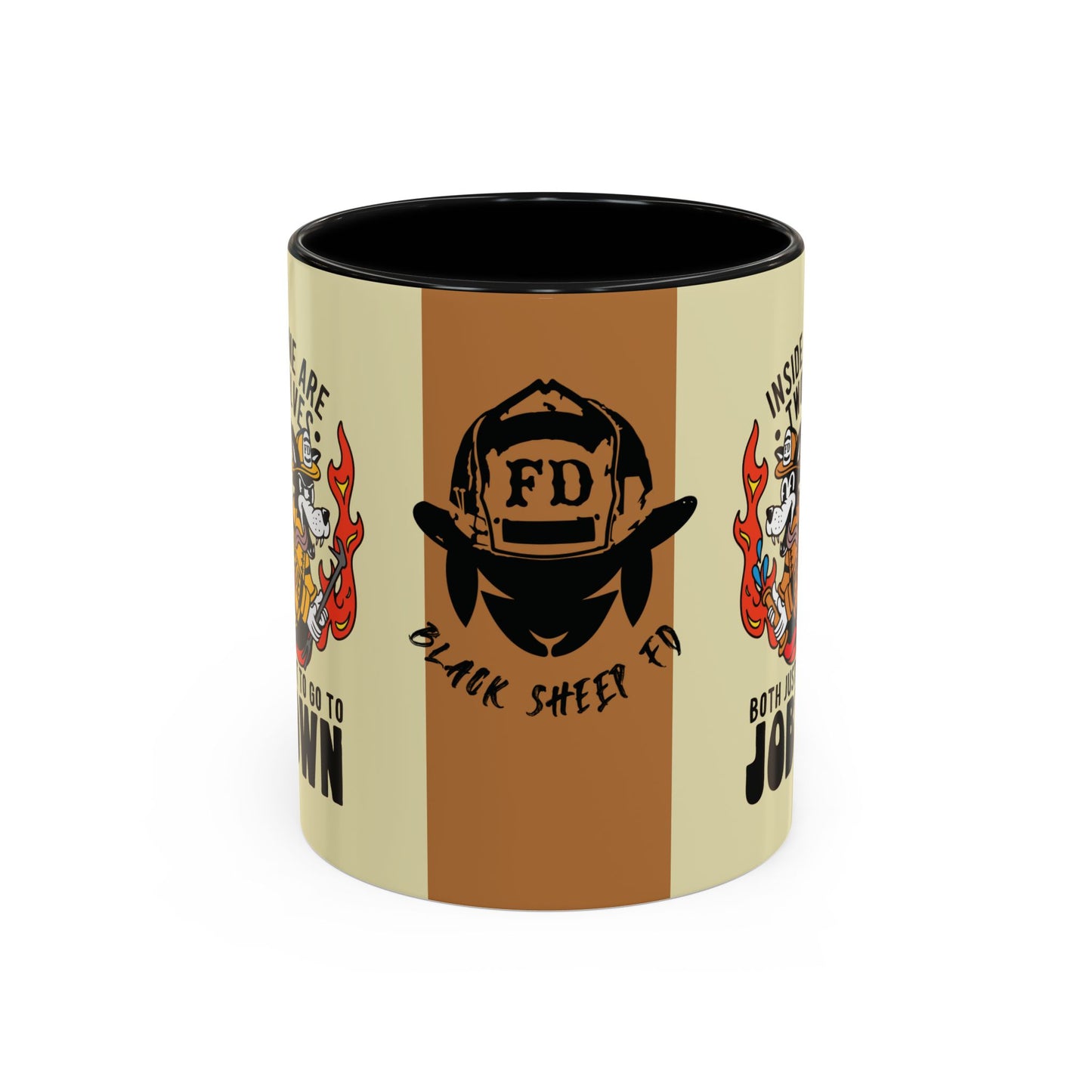 "My Two Wolves Just Want To Go To Job Town" Coffee Mug