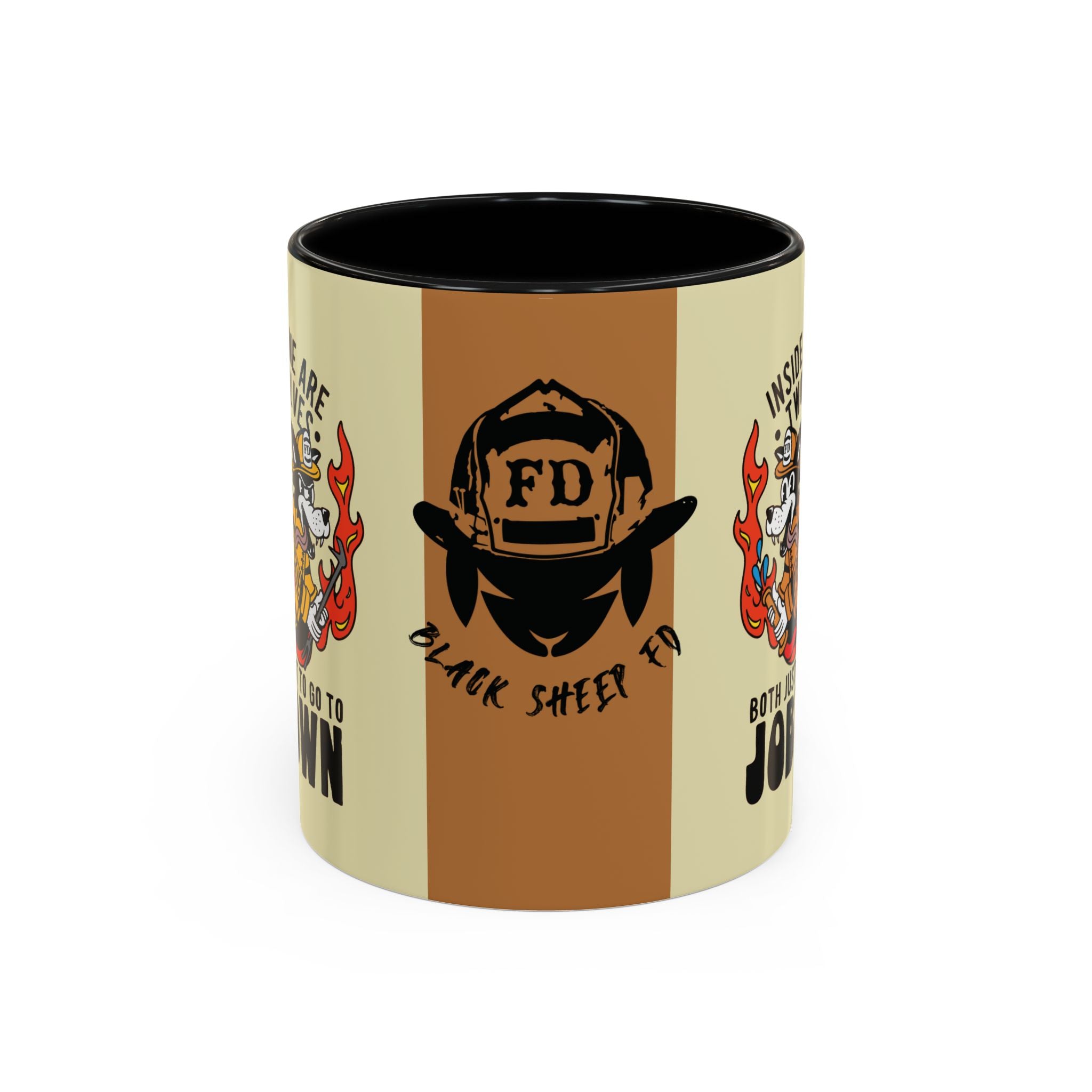 "My Two Wolves Just Want To Go To Job Town" Coffee Mug