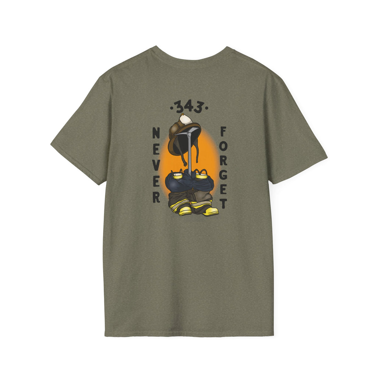 343 Never Forget Memorial Graphic Tee