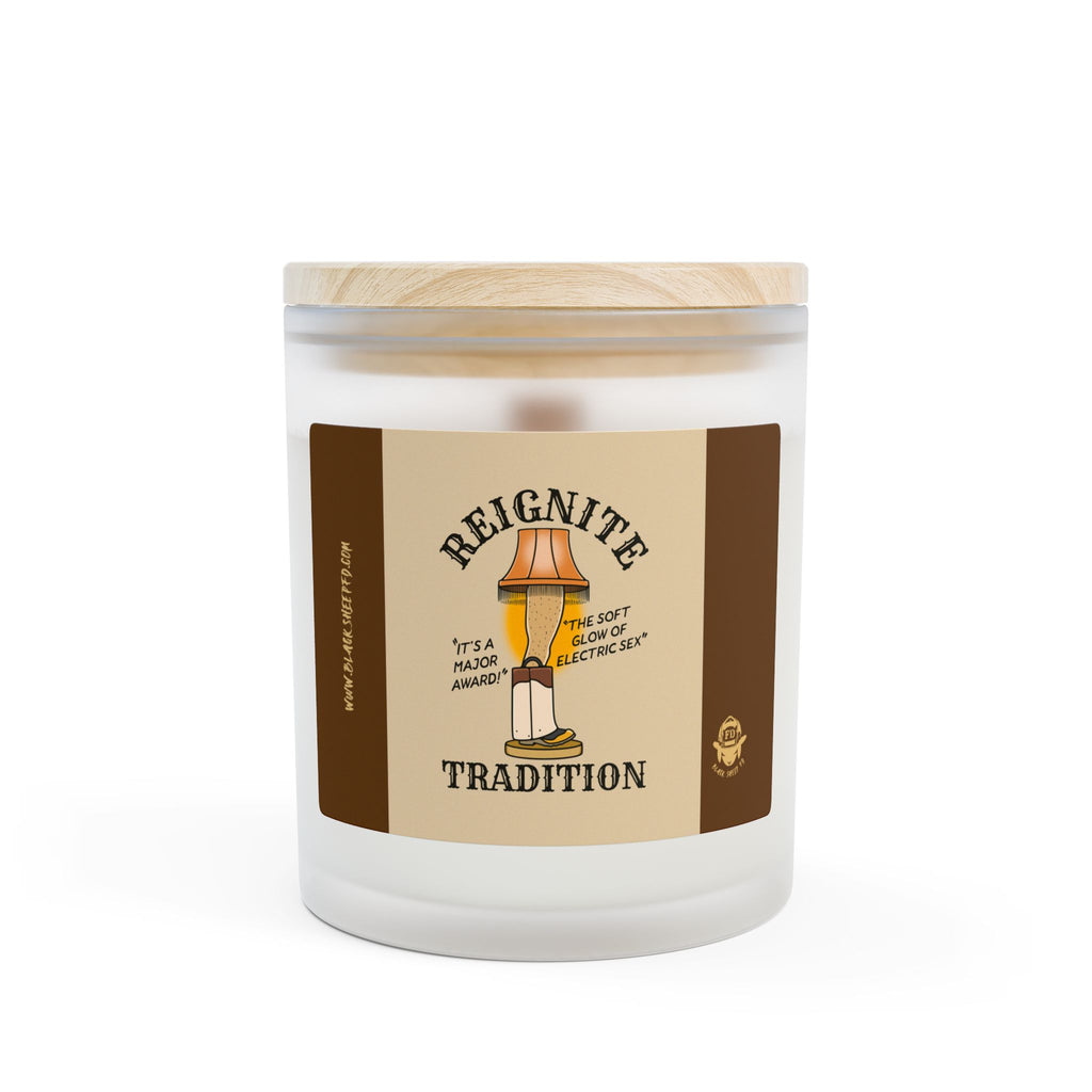 Reignite Tradition Frosted Glass Candle – 11oz Vintage Lamp Scented Candle