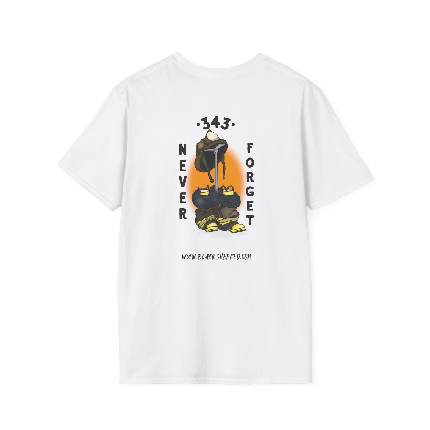 343 Never Forget Memorial Graphic Tee