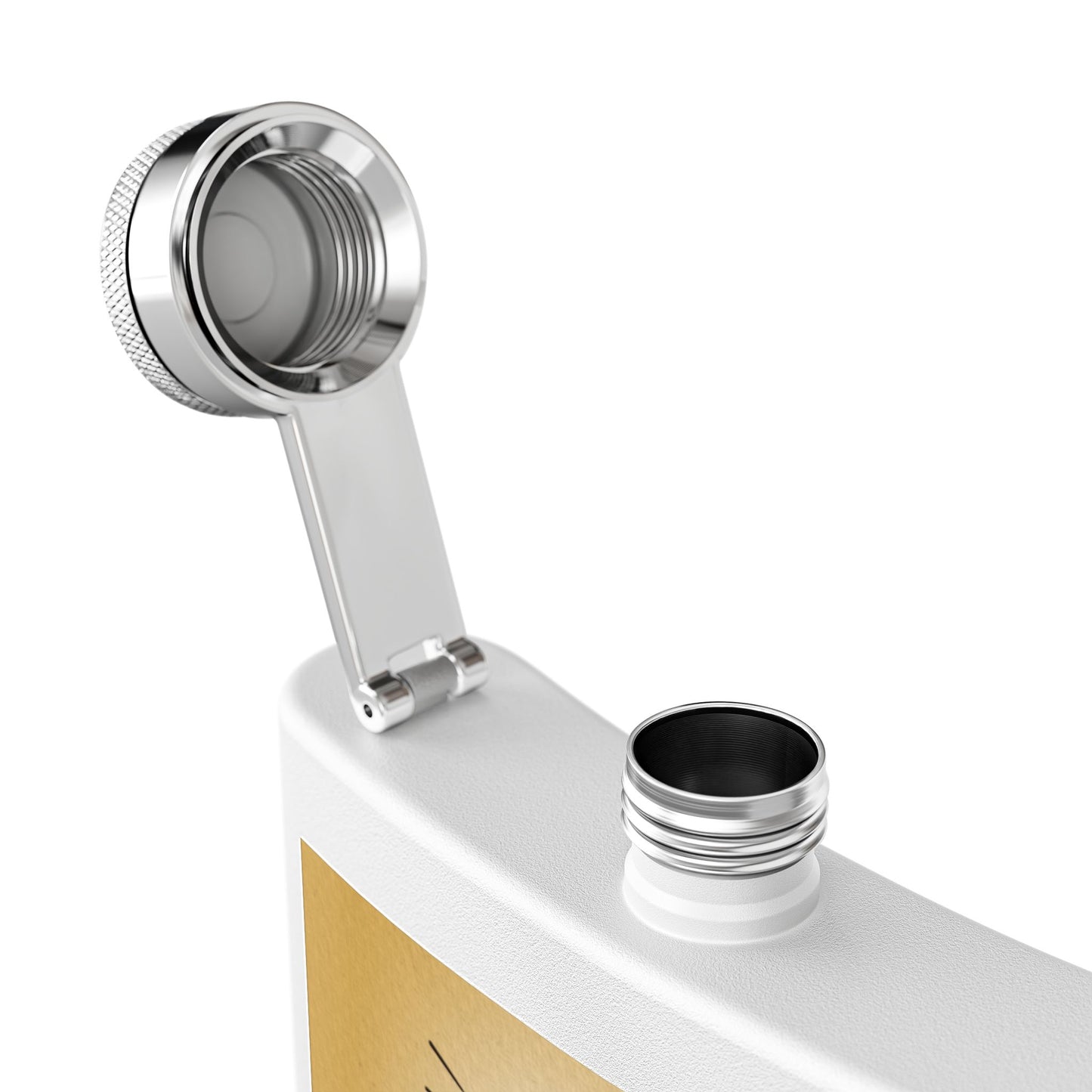 "Forged In The Flames" Stainless Steel Flask - 6oz Tattoo-Style Hip Flask
