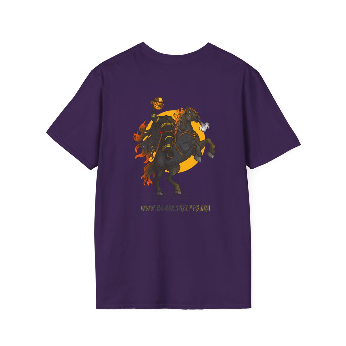 Headless Firefighter Horseman Soft-style Tee