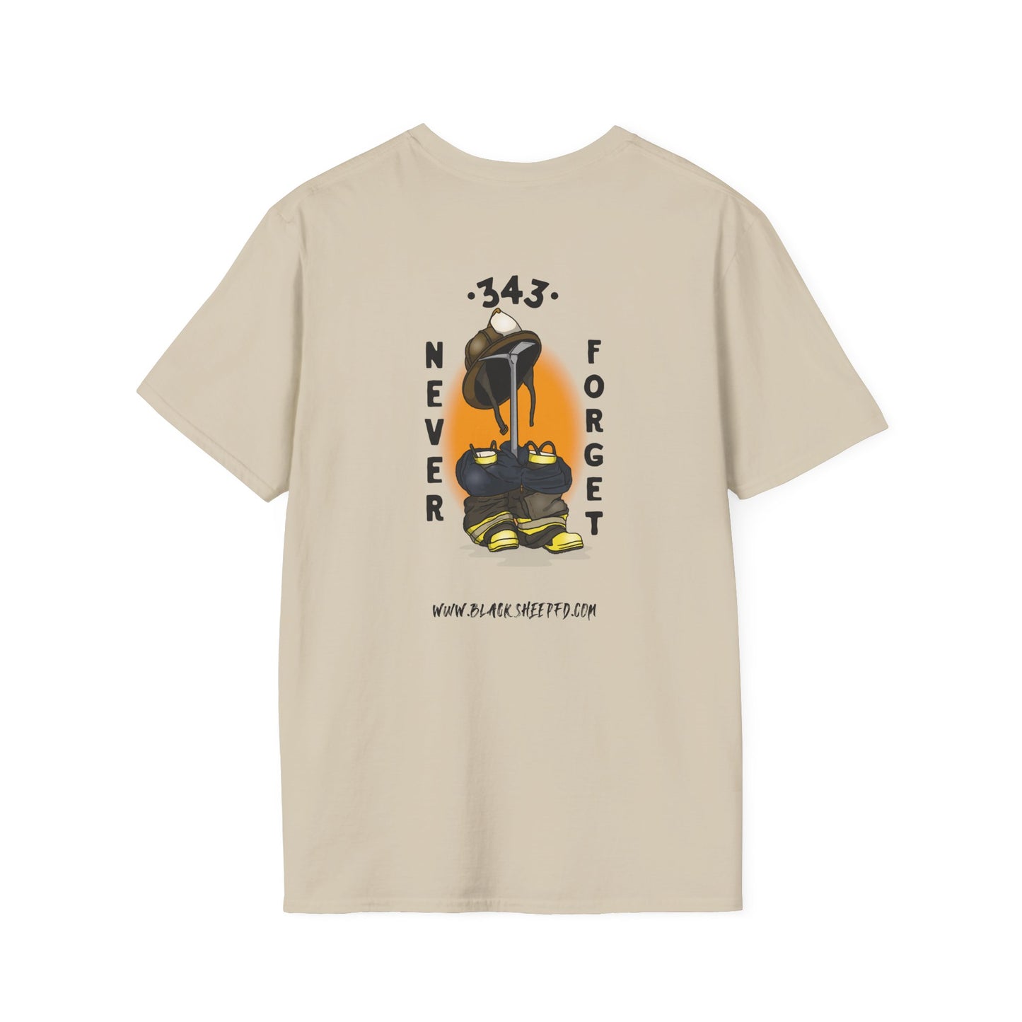 343 Never Forget Memorial Graphic Tee